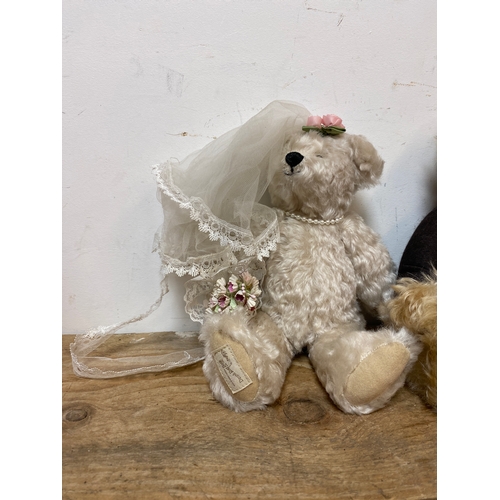 340 - Pair of Collectible ‘Wedding Day’ Bride and Groom Bears by Dean’s Rag Book & Co. Ltd