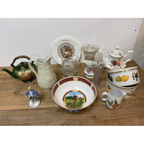 363 - Collection of Mixed Glass and Ceramic to Include Royal Worcester Evesham Gold and Golfing Collection... 