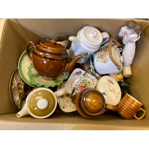 364 - Large Box of Mixed Ceramic