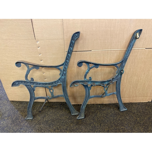 367 - Cast Iron Bench Ends