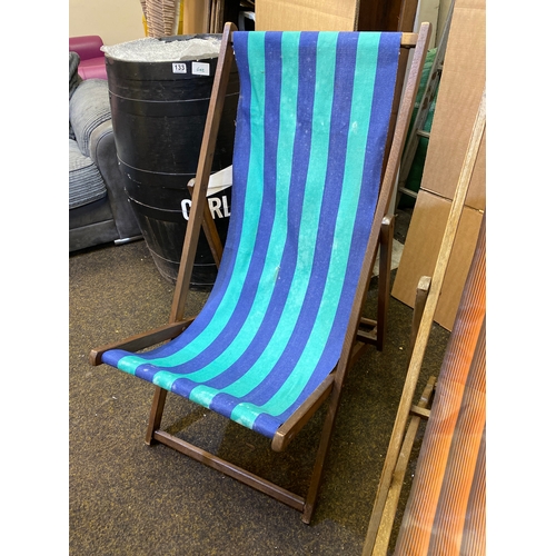 376 - Pair of Vintage Traditional Deck Chairs