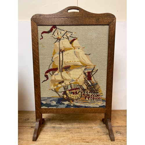 384 - Fire Screen featuring a Ship