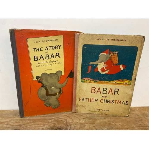 15 - 2 x 1940's Barbar The Elephant Childrens Books