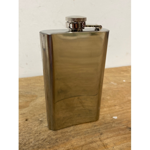 38 - Soviet KGB 6oz Flask, Stainless steel