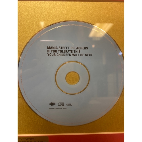 67 - Limited Edition Manic Street Preachers Plaque item 001 of 500