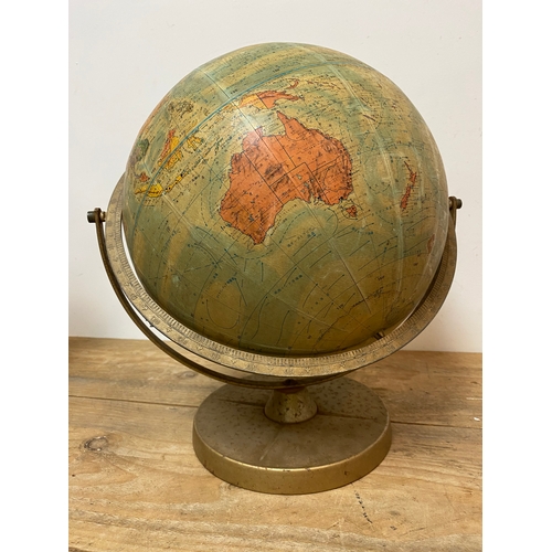 85 - Mid Century Chinese Globe with Metal Base