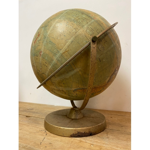 85 - Mid Century Chinese Globe with Metal Base