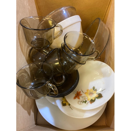 93 - French Glass Tea set & collection of Pyrex