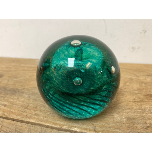 108 - Caithness Limited Edition Glass Paperweight ‘Emerald Vision’ 119/750