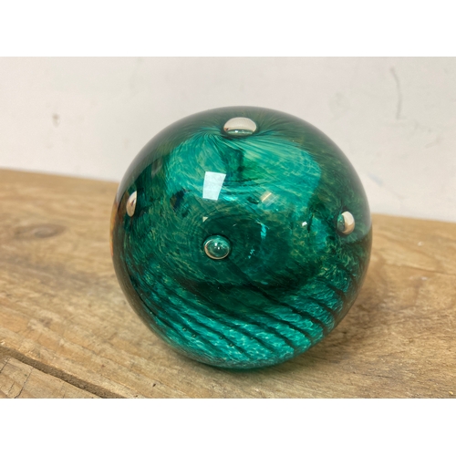 108 - Caithness Limited Edition Glass Paperweight ‘Emerald Vision’ 119/750