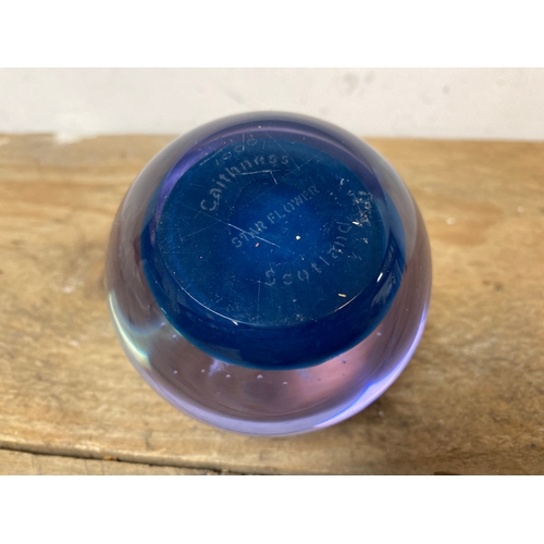 115 - Caithness Limited Edition Glass Paperweight ‘Star Flower’ 277/1000