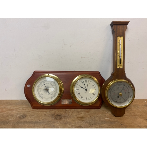 131 - Metamec Clock Barometer Ships Barometer