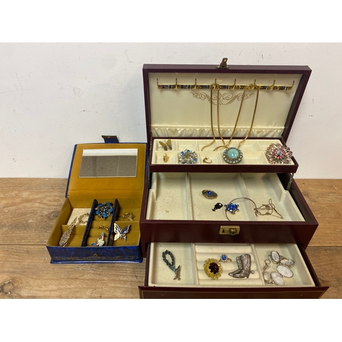 134 - Jewellery Boxes & Contents