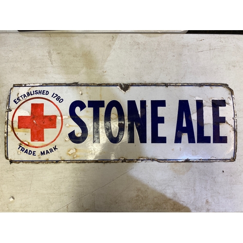 156 - Stone Ale Enamel Sign