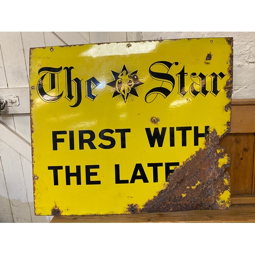 157 - ‘The Star’ Enamel Sign