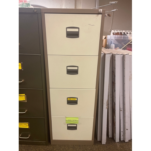 163 - Large lockable filing cabinet with key