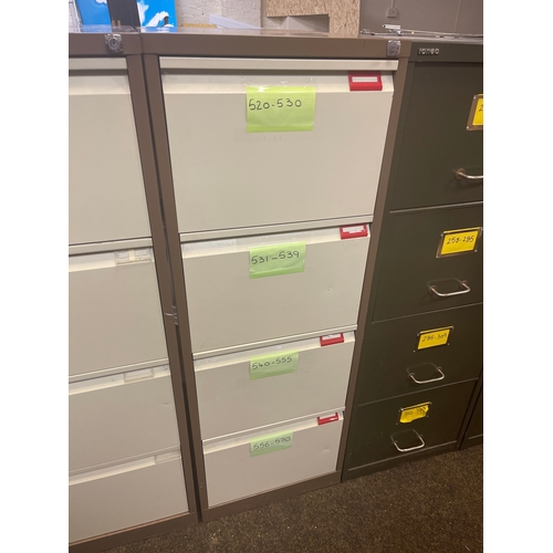 166 - Large lockable filing cabinet with key