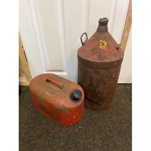 175 - Petrol can together with oil can