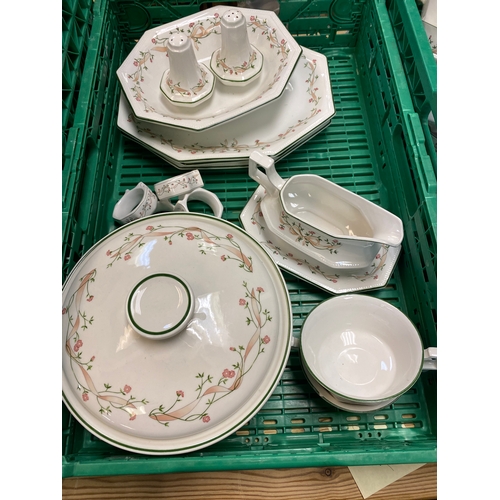 249 - 3 Trays of Eternal Beau Tableware by Johnson Brothers