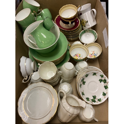 251 - Mixed Job Lot of part Tea Sets Cups, Saucers etc.,