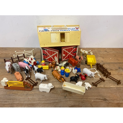 289 - Vintage Fisher Price Play Farm with Animals