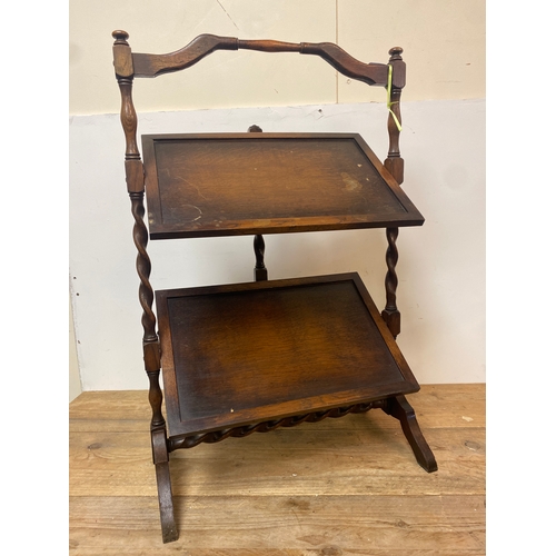 403 - Folding Tea Tray Table with Barley Twist Legs