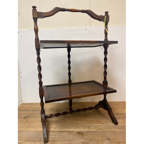 403 - Folding Tea Tray Table with Barley Twist Legs