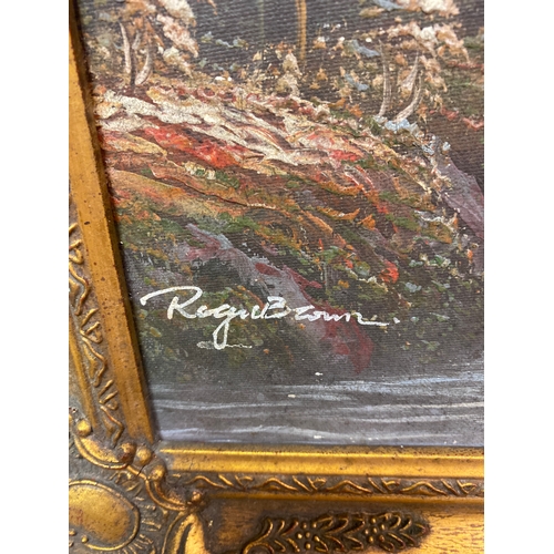 6 - Framed Signed Oil on canvas 49 cm x 39 cm AF