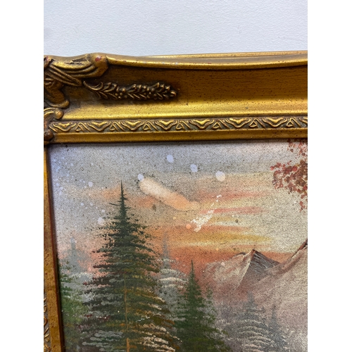 6 - Framed Signed Oil on canvas 49 cm x 39 cm AF