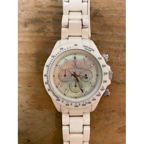 38 - TOY Watch Chrono with Pearl Dial