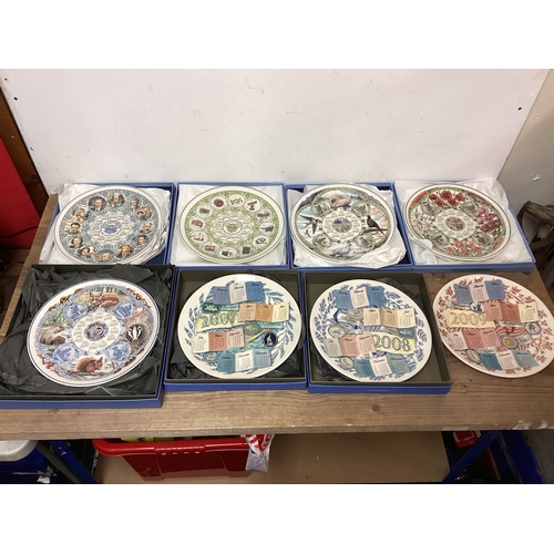 Wedgwood Calendar Plates Millenium 2000, 2001, 2003, 2004, 2005