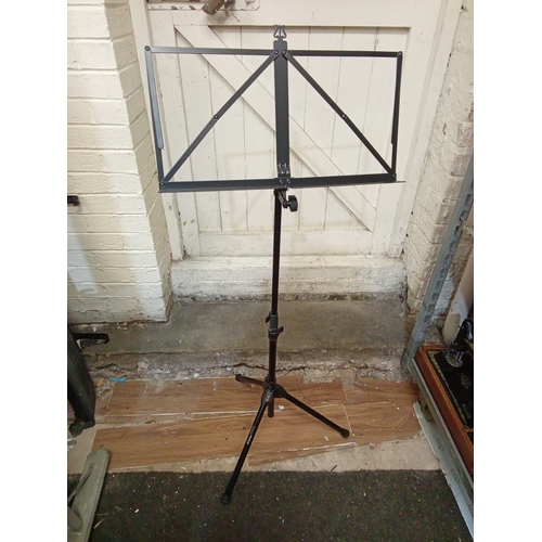 779 - Streetlife Folding Music Stand. Folds Down to Approx 21
