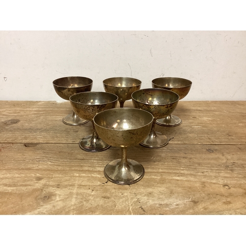 142 - Collection of Silver Goblets with Markings to Base as pictured 54006 A1 23 BJ9614? AF