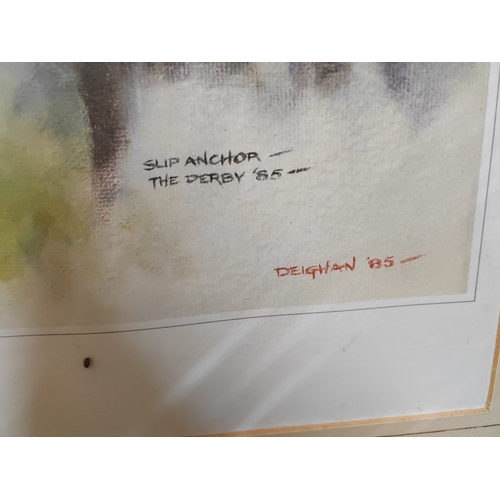 6 - The Golden Boy Steve Cauthen Signed Reproduction print 238 of 550  63 cm x 68 cm