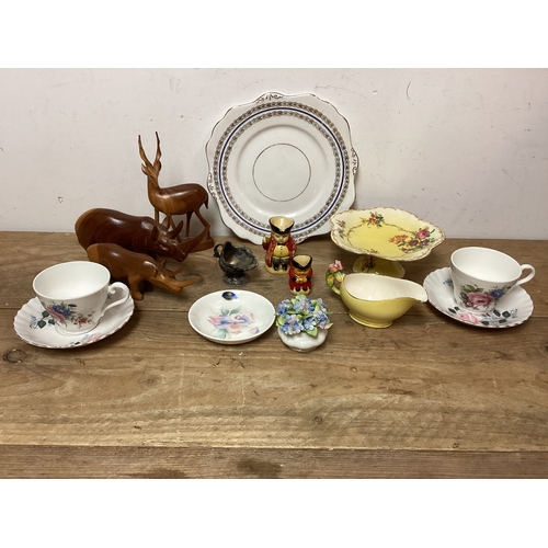 90 - Mixed collection of China & Treen to include Aynsley, Royal Albert & Royal Winton AF