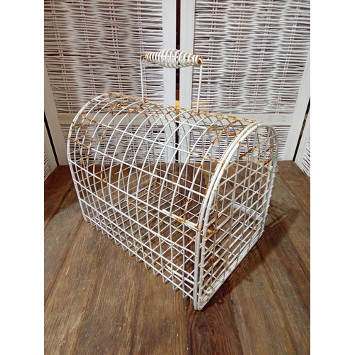 172 - Small Animal Cage. Plastic Coated Wire. App 15