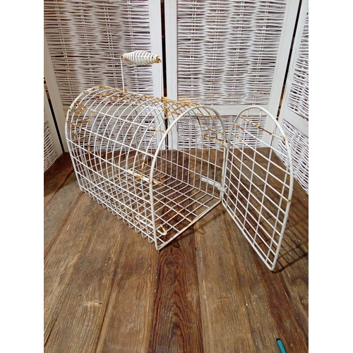172 - Small Animal Cage. Plastic Coated Wire. App 15