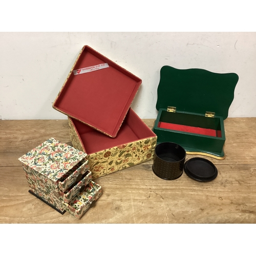 83 - Collection of Boxes, Wooden & Fabric