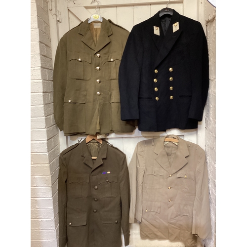 201 - Military Jackets Uniforms British x 4