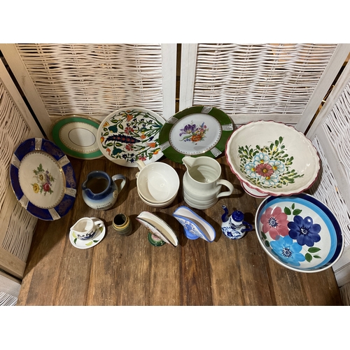 411 - Collection of Various Ceramics to Include Plates, Bowls & Jugs