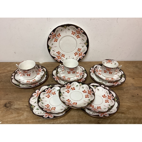 392 - Melba ware Style early China Part tea set with Cake Plate