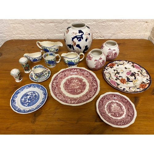 390 - Quantity of Masons China, Assorted Patterns including Vista, Regency and Paynsley