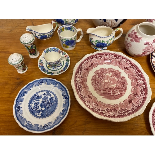 390 - Quantity of Masons China, Assorted Patterns including Vista, Regency and Paynsley