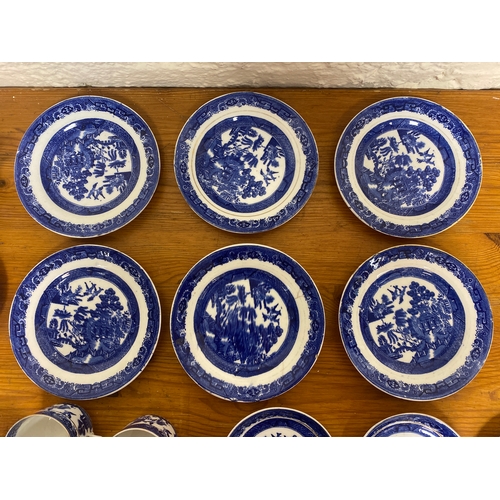 409 - Quantity of Unmarked Blue and White China