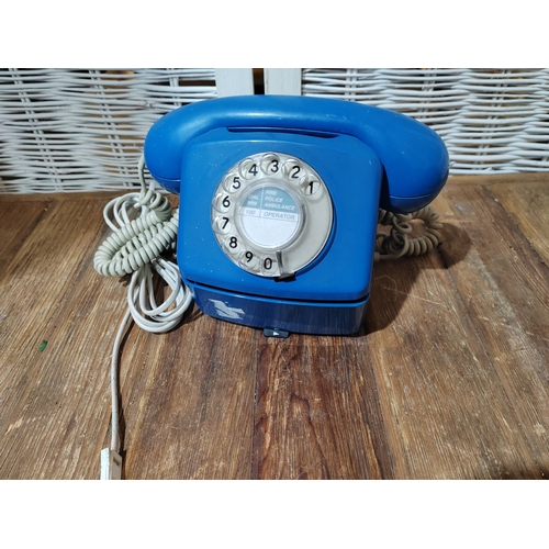 73 - Retro Blue Telephone