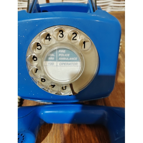 73 - Retro Blue Telephone
