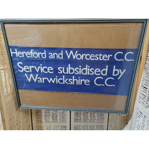 19 - Hereford And Worcester Framed Bus Reels