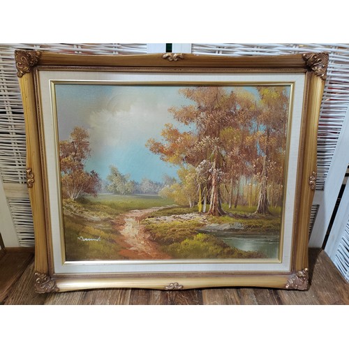 22 - Forestry Picture Signed Oil on Canvas