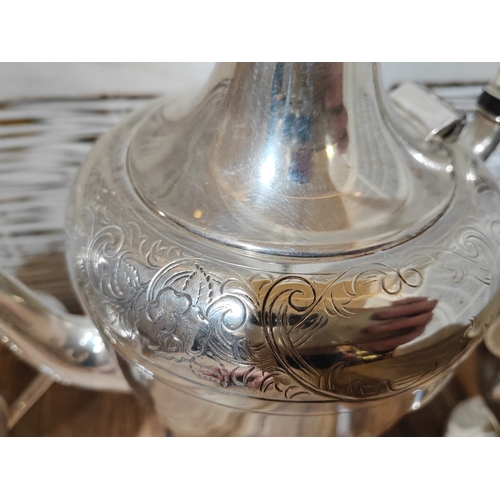 182 - WMA Rogers Canadian Silver Plate Teapot, Milk Jug & Sugar Bowl