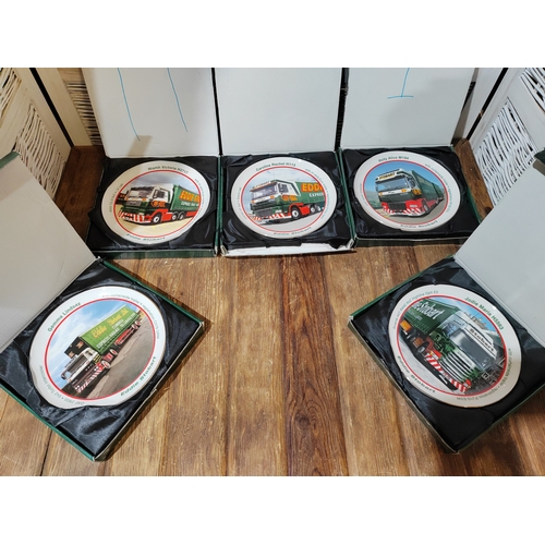 65 - Collection Of 5 Boxed Eddie Stobbart Collectable Plates